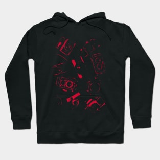 Abstract Vintage Cameras Hoodie